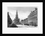 View of the Strand, Westminster, London by H le Keux