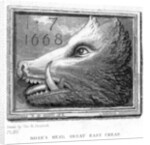 Inn sign from the Boar's Head Tavern, Eastcheap, London by J Tingle