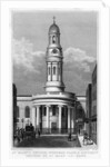 St Mary's Church, Wyndham Place, and District Rectory to St Mary Le Bone, London by Archer