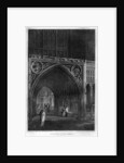 East entrance to Westminster Hall, London by Wallis