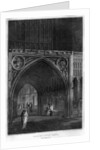 East entrance to Westminster Hall, London by Wallis