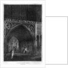 East entrance to Westminster Hall, London by Wallis
