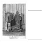 The coronation chair of the English sovereigns, Westminster Abbey, London by John Roffe