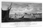 Vauxhall Bridge and Millbank Penitentiary, Westminster, London by JC Varrall