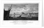 Vauxhall Bridge and Millbank Penitentiary, Westminster, London by JC Varrall