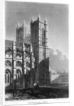 Western towers, Westminster Abbey, London by Matthews
