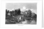 'Hampton House, the seat of Mr Garrick', Hampton, Richmond upon Thames, London by William Radclyffe