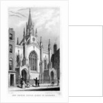 New Church, Little Queen Street, Holborn, London by Thomas Hosmer Shepherd