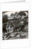 Troops feeding their horses and resting on the march, World War I by Realistic Travels Publishers