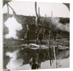 Soldiers crossing the river Ancre, Battle of the Somme, France, World War I by Realistic Travels Publishers