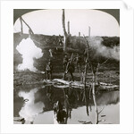 Soldiers crossing the river Ancre, Battle of the Somme, France, World War I by Realistic Travels Publishers