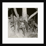 Soldiers leaving a trench for a night raid at Messines, Belgium, World War I by Realistic Travels Publishers