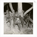 Soldiers leaving a trench for a night raid at Messines, Belgium, World War I by Realistic Travels Publishers