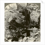 Giving water to a wounded pal, Hooge, Ypres, Belgium, World War I by Realistic Travels Publishers