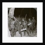 Troops on a night raid leave by a sap for the enemy lines by Realistic Travels Publishers