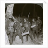 Troops on a night raid leave by a sap for the enemy lines by Realistic Travels Publishers