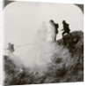 British soldiers advancing under cover of gas and smoke, France, World War I by Realistic Travels Publishers