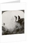 British soldiers advancing under cover of gas and smoke, France, World War I by Realistic Travels Publishers