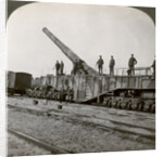 16 inch railway gun which pulverised the Hindenburg Line, World War I, France by Realistic Travels Publishers