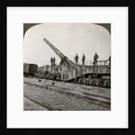 16 inch railway gun which pulverised the Hindenburg Line, World War I, France by Realistic Travels Publishers