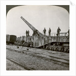 16 inch railway gun which pulverised the Hindenburg Line, World War I, France by Realistic Travels Publishers