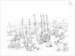 Mandan village, Upper Missouri, America by Myers and Co