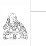 Portrait of 'Mink', Native American woman by Myers and Co