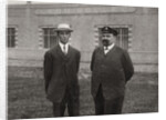 Wilbur Wright, American aviator, and Leon Bollee, French inventor and car manufacturer by Anonymous