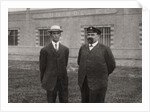Wilbur Wright, American aviator, and Leon Bollee, French inventor and car manufacturer by Anonymous