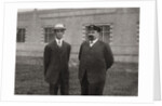 Wilbur Wright, American aviator, and Leon Bollee, French inventor and car manufacturer by Anonymous