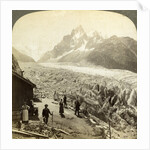 Mer de Glace from the 'Chapeau', near Chamonix, France by Underwood & Underwood