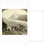 Mer de Glace from the 'Chapeau', near Chamonix, France by Underwood & Underwood