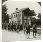 London Territorials on the march, La Bassee Road, northern France, World War I by Realistic Travels Publishers