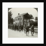 London Territorials on the march, La Bassee Road, northern France, World War I by Realistic Travels Publishers