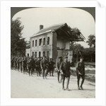 London Territorials on the march, La Bassee Road, northern France, World War I by Realistic Travels Publishers