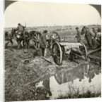 Removing a field gun from a flooded position, World War I by Realistic Travels Publishers