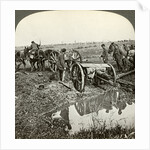 Removing a field gun from a flooded position, World War I by Realistic Travels Publishers