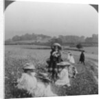 Children in a meadow, Keswick, Cumbria by Excelsior Stereoscopic Tours