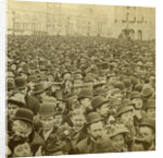 Crowd at the opening of the Columbian Exhibition, Chicago, Illinois, USA by BW Kilburn