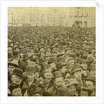 Crowd at the opening of the Columbian Exhibition, Chicago, Illinois, USA by BW Kilburn