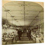 Dining room, Grand Union Hotel, Saratoga, New York, USA by BW Kilburn