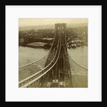 Brooklyn from one of the towers of the Suspension Bridge, New York, USA by Kilburn Brothers