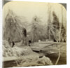 Winter scene, Luna Island, Niagara Falls, New York, USA by Underwood & Underwood