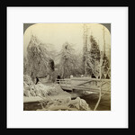Winter scene, Luna Island, Niagara Falls, New York, USA by Underwood & Underwood