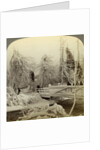 Winter scene, Luna Island, Niagara Falls, New York, USA by Underwood & Underwood