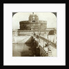 Bridge and Castle of St Angelo, Rome, Italy by Underwood & Underwood