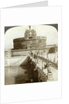Bridge and Castle of St Angelo, Rome, Italy by Underwood & Underwood