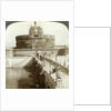 Bridge and Castle of St Angelo, Rome, Italy by Underwood & Underwood