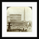 The Vatican Palace from St Peter's Square, Rome, Italy by Underwood & Underwood