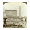 The Vatican Palace from St Peter's Square, Rome, Italy by Underwood & Underwood